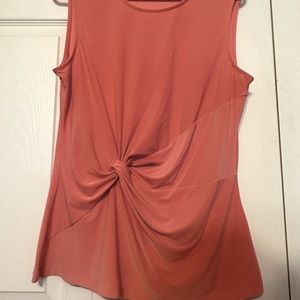 DKNY size L top with a knotted side.